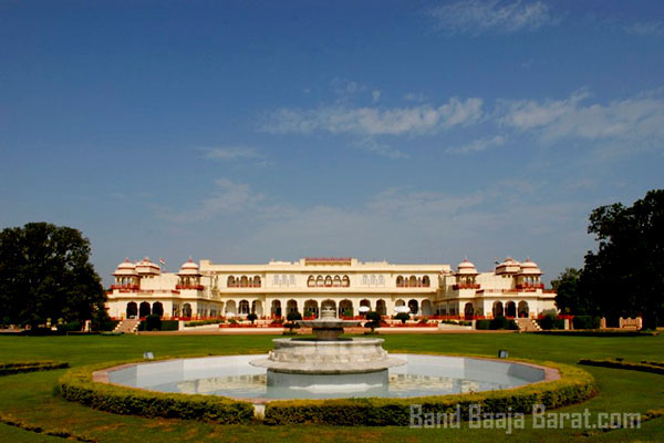 wedding lawn Rambagh palace in Jaipur