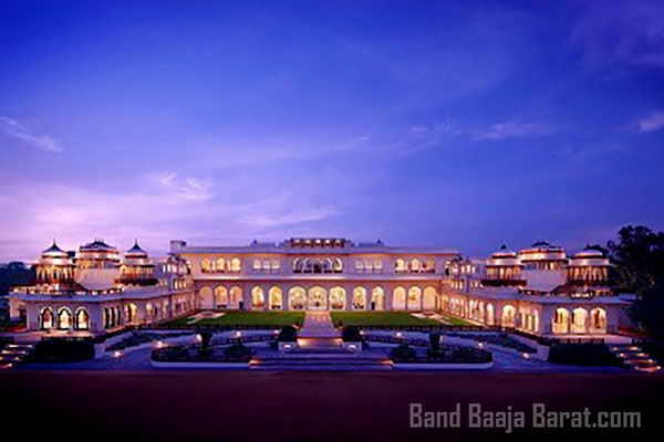 hotel for small wedding in Jaipur Rambagh palace