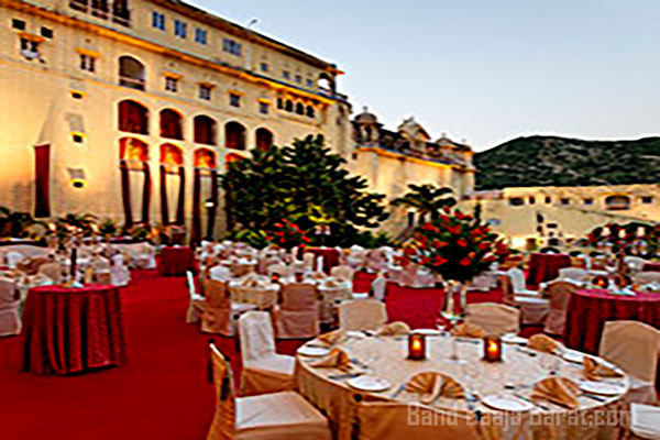 hotel for small wedding in Jaipur Samode Palace