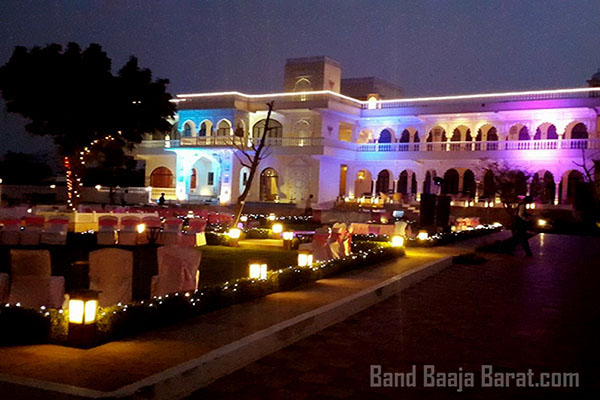 wedding lawn Talai Bagh Palace in Jaipur