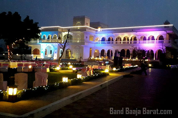 hotel for small wedding in Jaipur Talai Bagh Palace