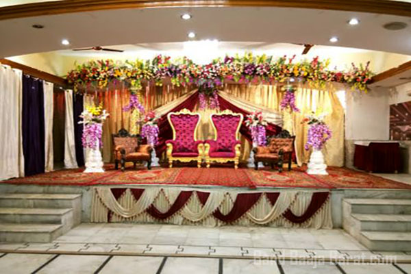 stage decor in Century Grand hotel & banquet Ghaziabad