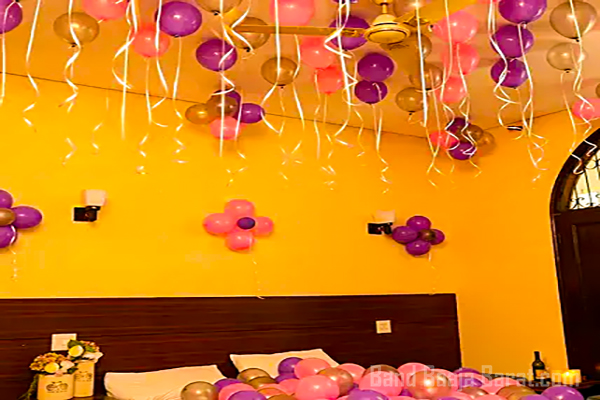 rose balloon decoration model town delhi