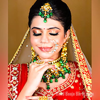 bridal makeup by Nupur Gupta Academy Gurgaon