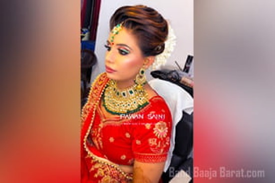 bridal makeup by Pawan Saini Makeovers in Faridabad