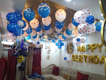 dk balloon decoration tri nagar delhi