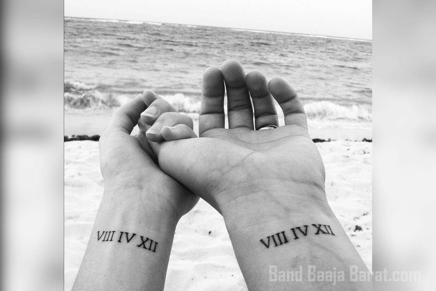 Tattoo of The Wedding Date Couple